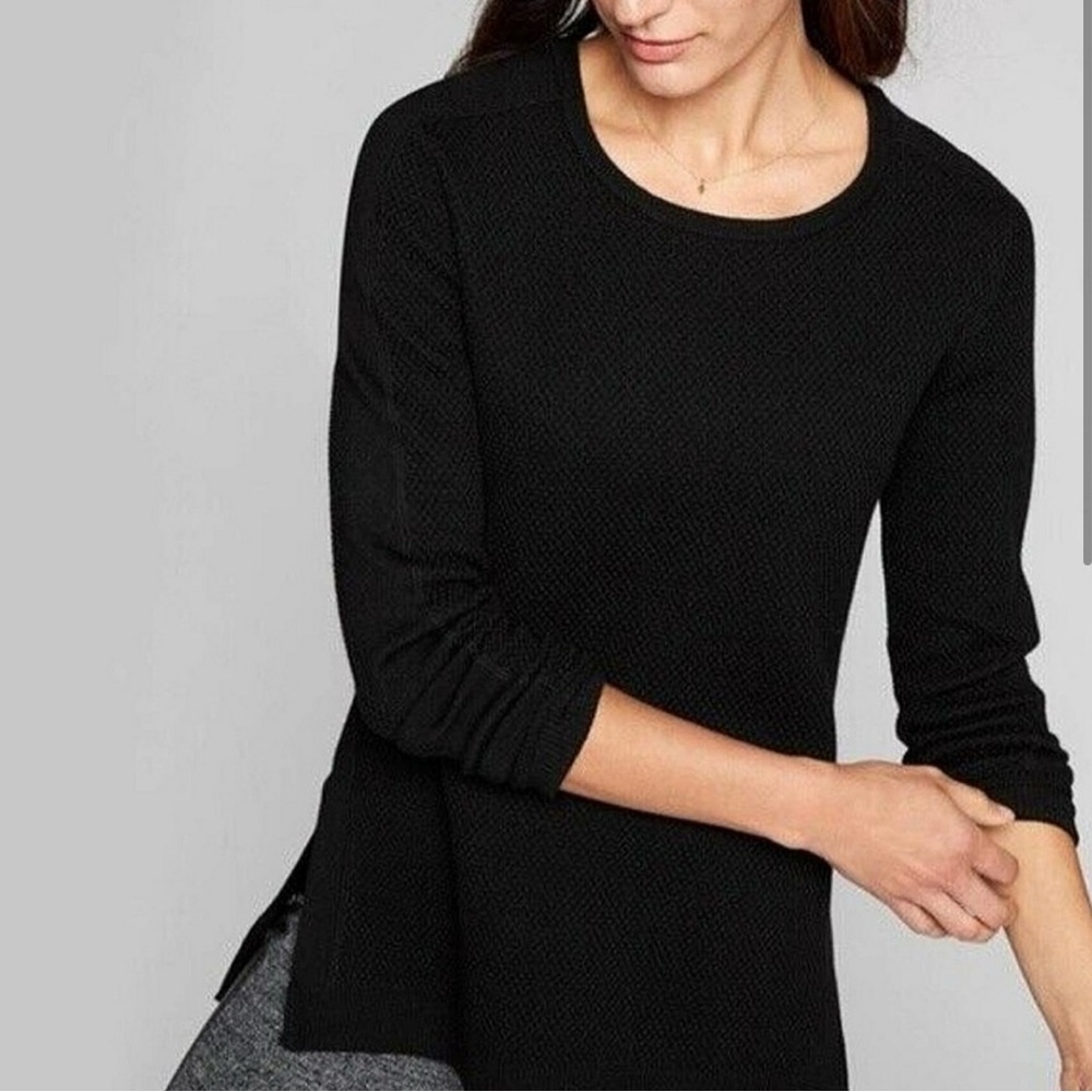 Athleta Thermal Honeycomb Pullover Wool Blend Sweater - Picture 2 of 9